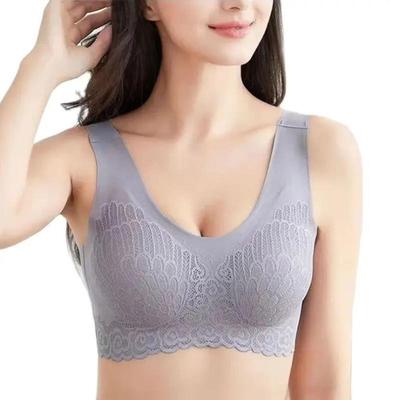 Comfortable Latex Bra Seams Women Undeear Lace Pu Up