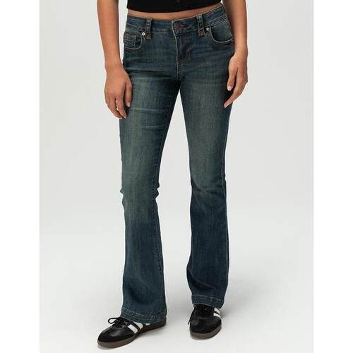 Q 41376 Vintage Blue Low Rise Flared Jeans 复古蓝微喇牛仔裤