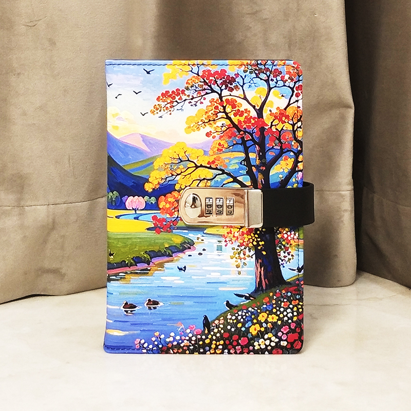 密码本小学生日记本带锁笔记本子