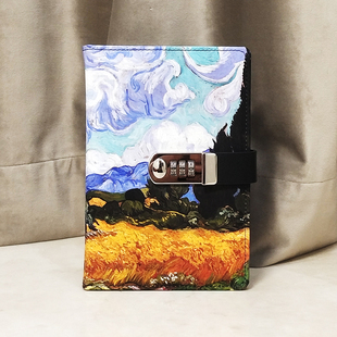 小学生密码本方格日记本儿童男孩密码锁笔记本田字格带锁可爱个性本子女孩简约创意记事本文具儿童节礼物皮本