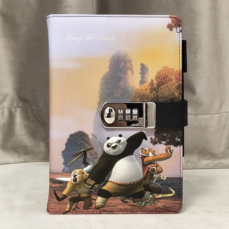 铁文章密码本带锁个性创意大学生简约笔记本子儿童成人韩国创意清新多功能手账本文艺精致记事本小学生日记本