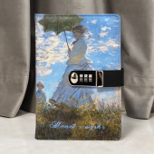 日记本带锁可爱个性 本 创意简约笔记本子文艺精致记事手账本指纹中小学生本子韩国小清新少女心小学生手帐密码