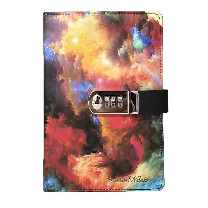 铁文章a5星空中小学生带锁密码本