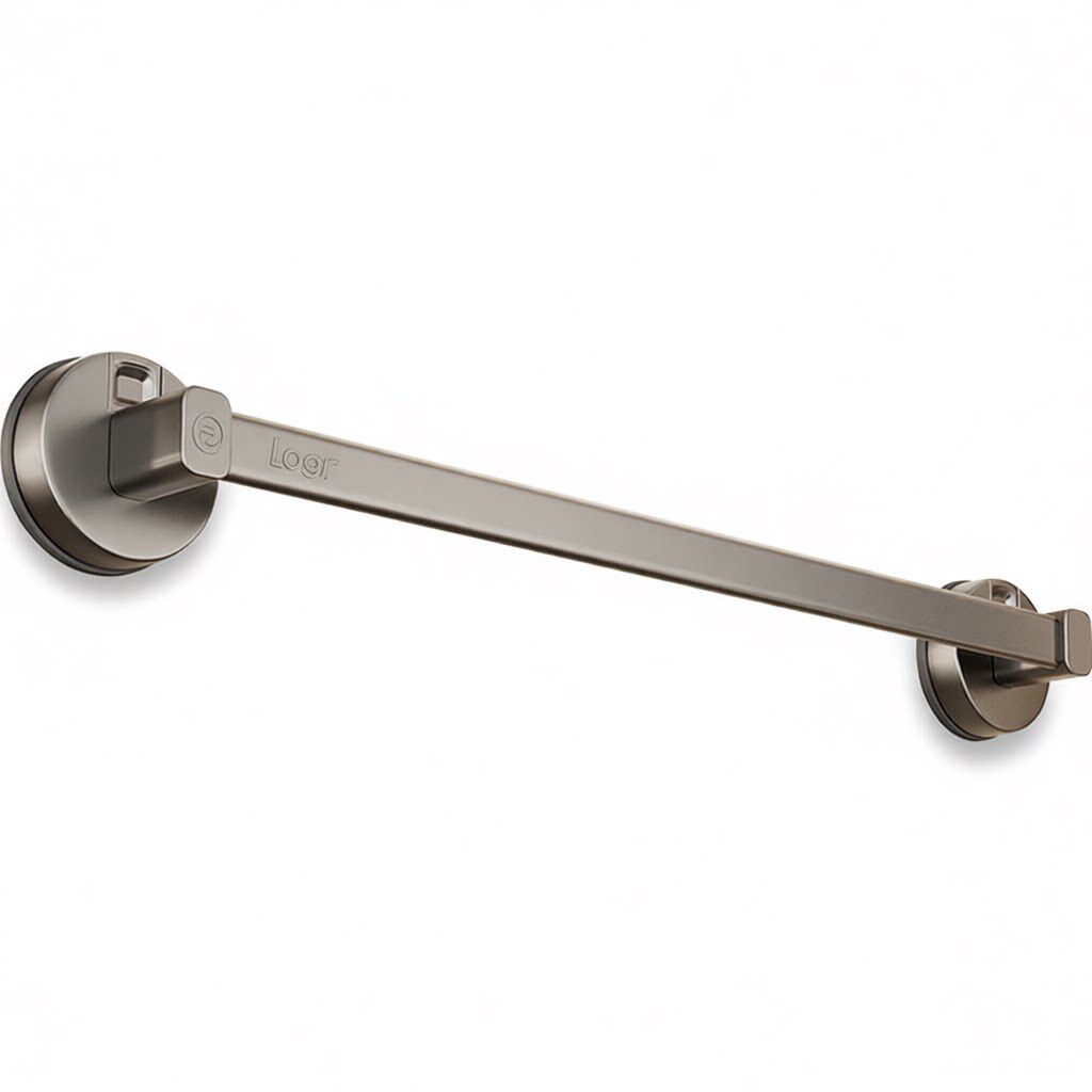 吸盘壁挂毛巾拖鞋架卫生间免打孔浴室置物架洗手间浴巾架子毛巾杆