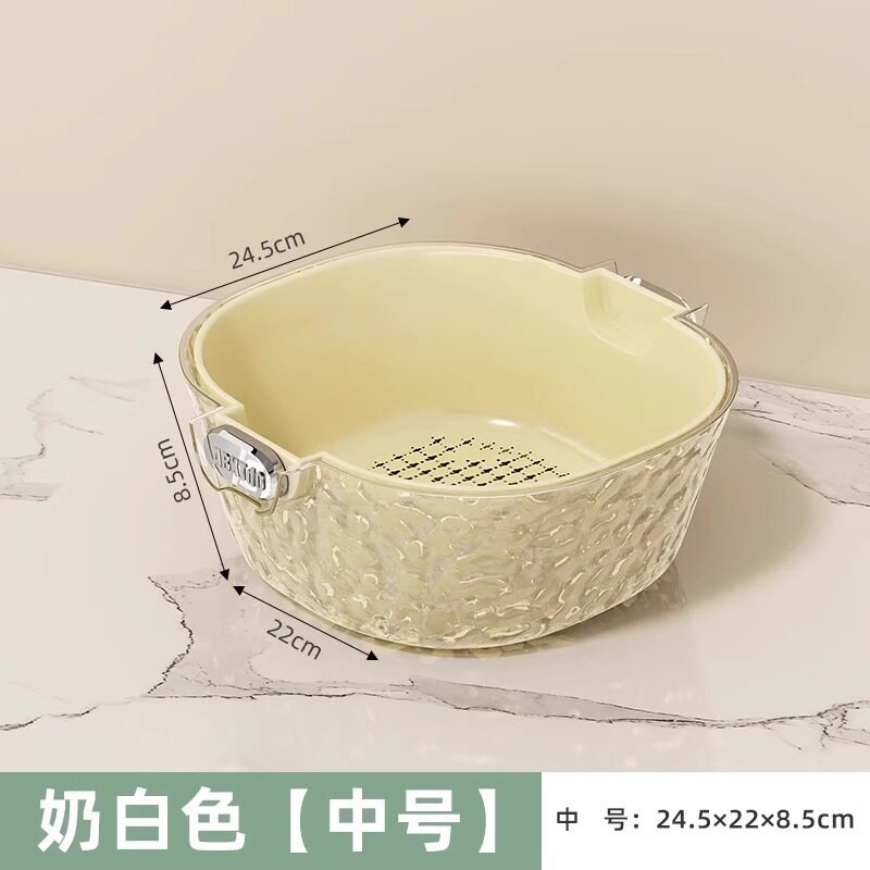 洗菜盆专用沥水篮食品级塑料厨房