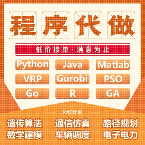 matlab通信仿真程序VRP路径规划R调度python遗传算法代做
