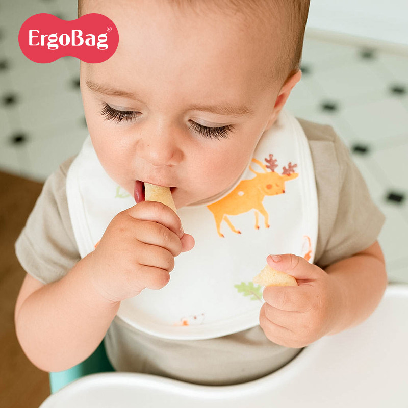 ergobag新生儿围兜婴儿口水巾防水围嘴男女宝宝防吐奶纯棉四季款,婴童用品,口水巾,淘宝优惠券,粉丝福利购,淘宝优惠卷