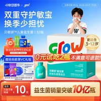 万益蓝grow儿童益生菌贝敏研肠胃杆菌鼻子敏感wonderlab官方