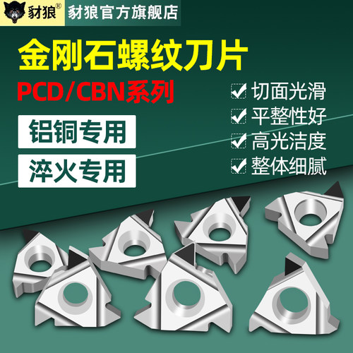 pcd金刚石螺纹刀片16IR/ERAG55