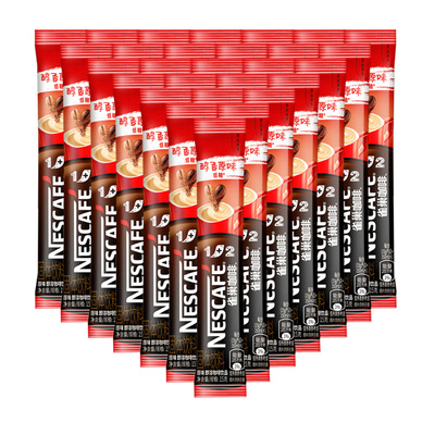 雀巢咖啡装原味特浓三合一奶香速溶拿铁咖啡粉上班熬夜犯困条装