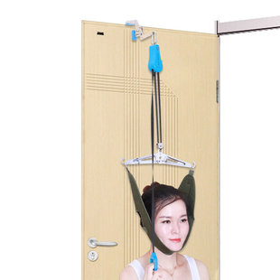 助邦门悬式颈椎牵引器家用成人颈部拉伸便携式牵引架吊脖子护颈
