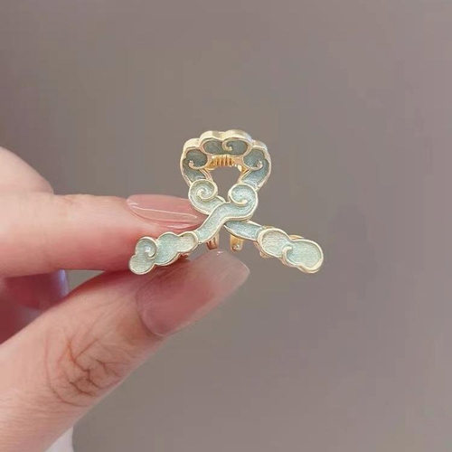 百搭云朵发饰折扇新中式小号扇子