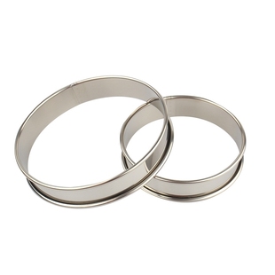 特卖不锈钢法式戚风饼干模卷边英式模具桃花酥松饼切模不粘新款