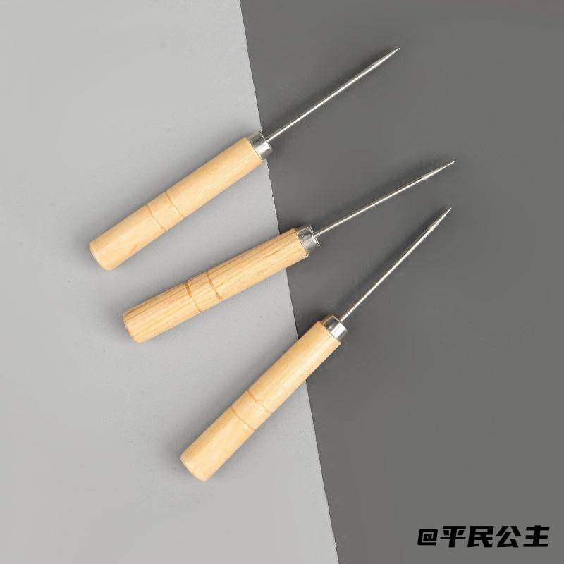 定位针打孔锥钻孔针延长器缝纫木把鞋底钻孔器缝纫工具木锥子针锥,居家布艺,锥子,淘宝优惠券,粉丝福利购,淘宝优惠卷