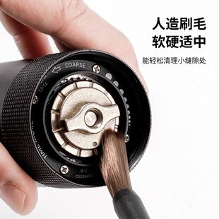 毛刷清洁粉刷研磨机咖啡机硬毛刷清理刷吧台清洁刷手摇小刷子毛扫