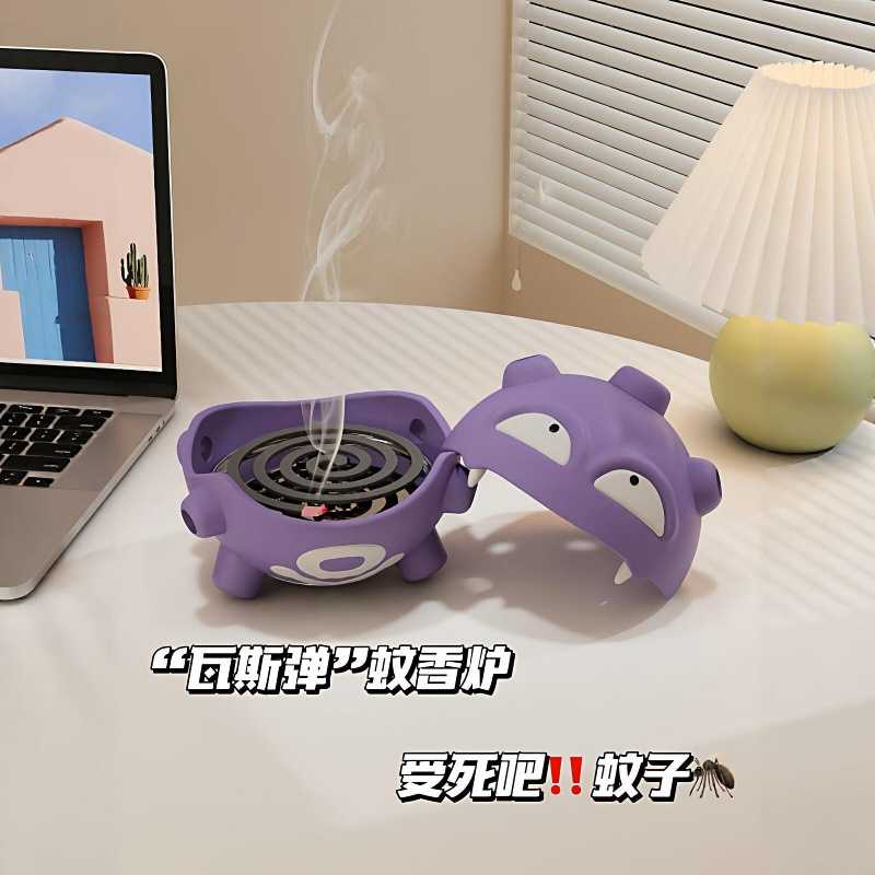 收纳架手办瓦斯弹托盘趣味收纳摆件双弹蚊香盒不烫手檀香炉小型
