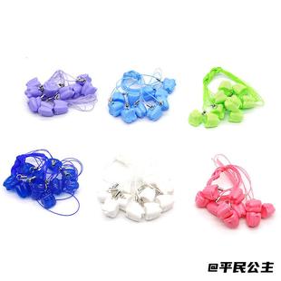 小牙盒塑料换牙盒宝宝乳牙盒宝宝女孩彩色乳牙盒乳牙存放盒钥匙扣