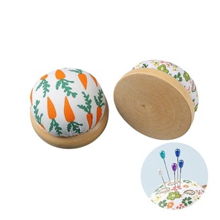 diy可爱收纳扎针垫珠针包缝纫工具针扎球小工具原木底田园风