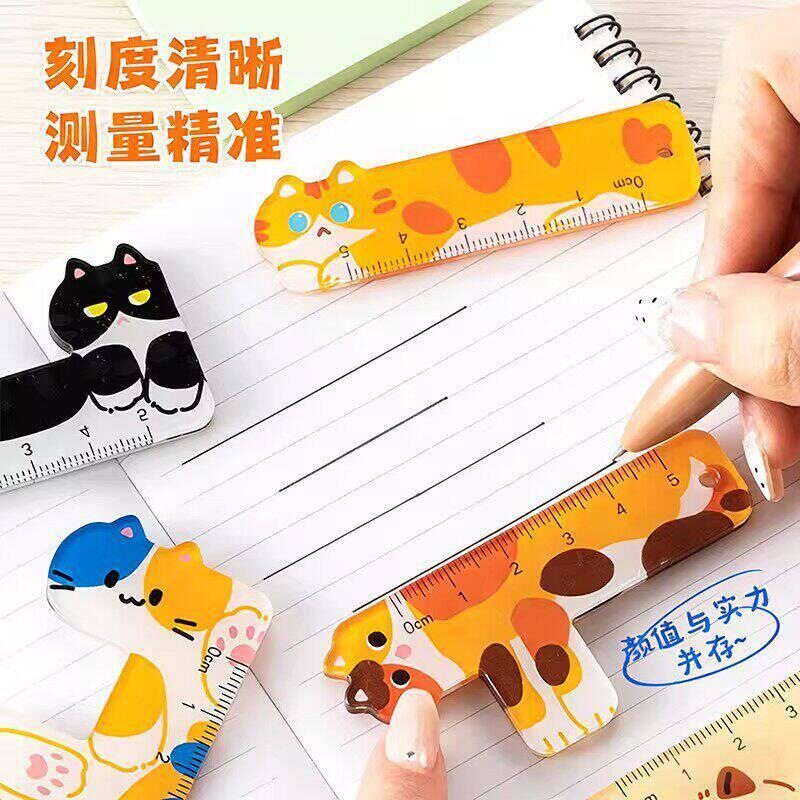 猫咪尺子套装迷你款学习造型小图片