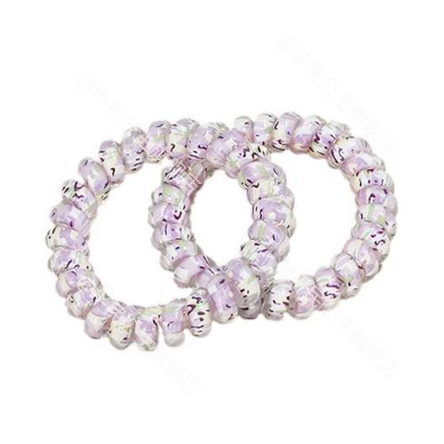 薄荷曼波高透发圈电话圈发饰清新