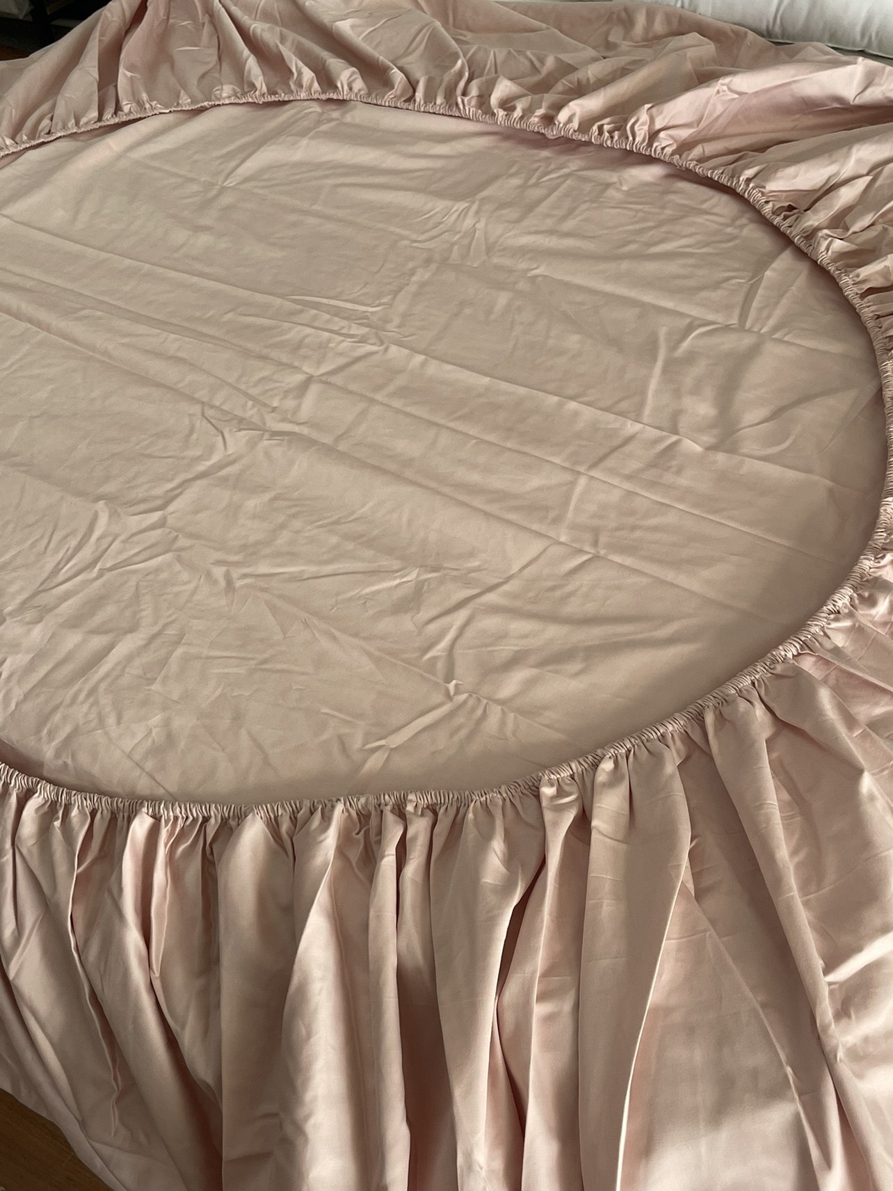 床笠 180*200cm高35cm 亮灰色  脏脏粉 高支高密精梳长绒棉