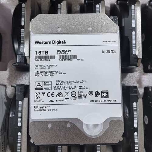 议价西数/WD 16T SATA 7.2K 0F38462 WU可维修