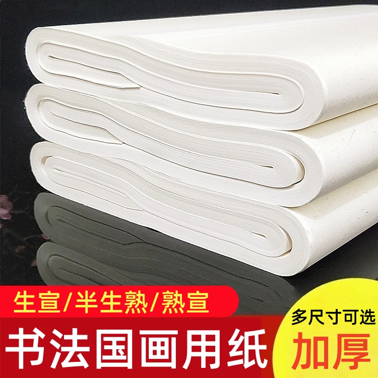 四尺书法国画毛笔字宣纸加厚生宣