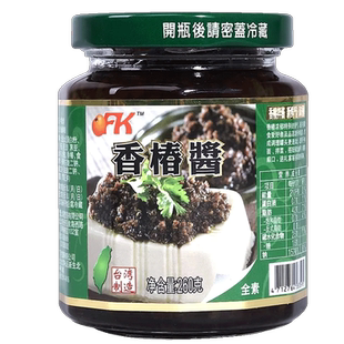 台湾进口OFK西螺名产香椿酱260g佛家纯素食拌饭拌面酱下饭酱