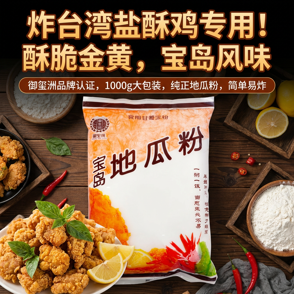 台湾风味宝岛地瓜粉树薯淀粉粗颗粒芋圆粉炸盐酥鸡排粉红薯粉义峰