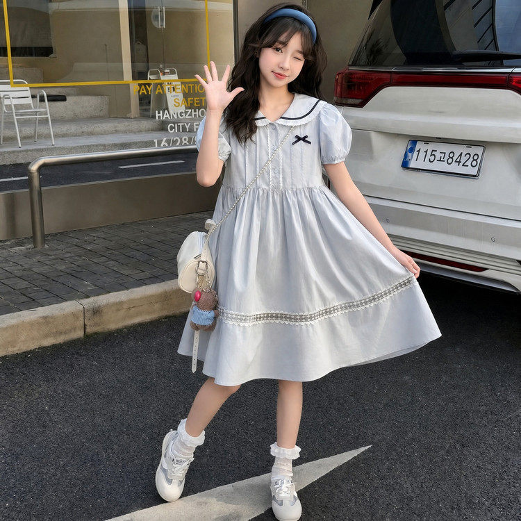 夏季女柔软舒适4岁基础包装连衣裙