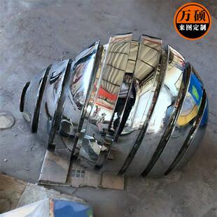 不锈钢石头缝座椅摆件小区景区公园不锈钢石头雕塑装饰厂家制作