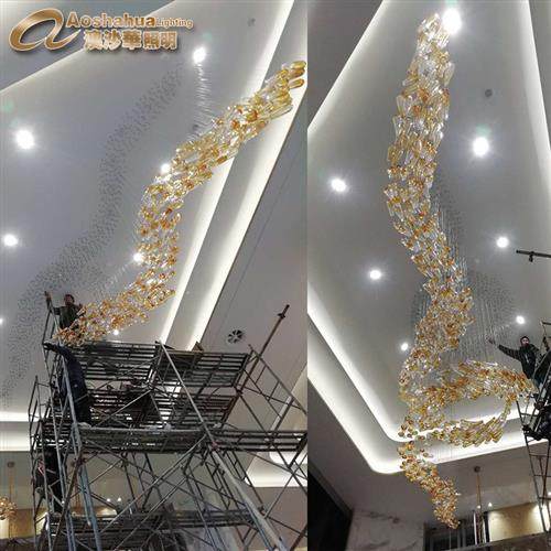 定制火花球售楼部沙盘灯蒲公英满天星火花球吊灯创意球形烟花灯