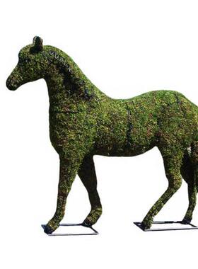 绿雕工艺品厂家仿真人物造型绿雕定做湖南绿色植物景观雕塑