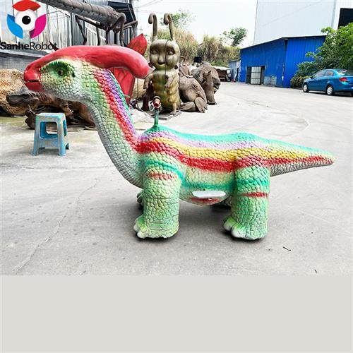 仿真铠甲恐龙童车儿童游乐骑行设备可投币扫码电动小车厂家直销