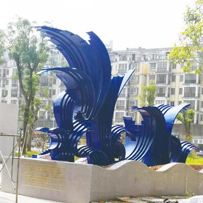 加工定制校园雕塑户外公园绿地异形摆件大型不锈钢景观雕塑厂家