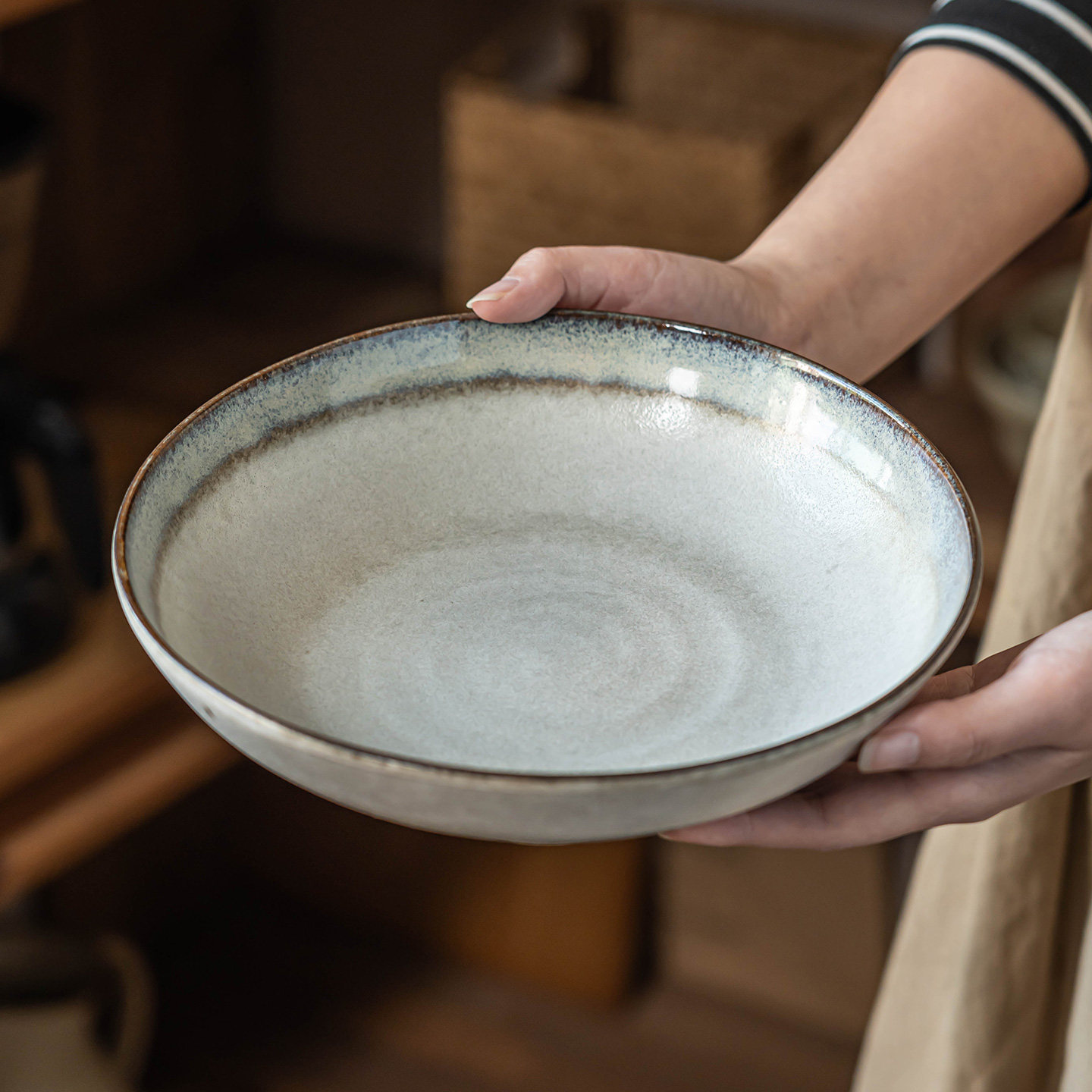 复古漂亮沙拉陶瓷碗水果酸奶碗精致甜品碗中古风餐具高颜值拌面碗