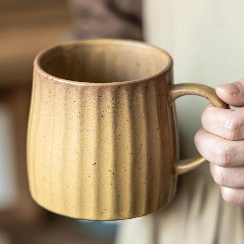 陶瓷马克杯早餐杯家用水杯女生设计感杯子咖啡杯情侣杯复古大肚杯,餐饮具,马克杯,淘宝优惠券,粉丝福利购,淘宝优惠卷