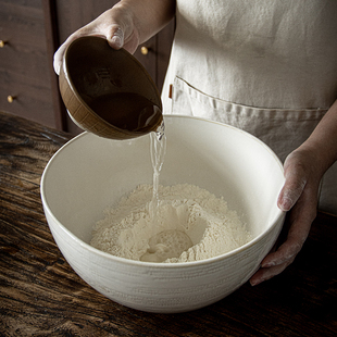 吉田成器汤面碗精致复古陶瓷汤碗汤盆个人专用水果碗漂亮餐具大碗