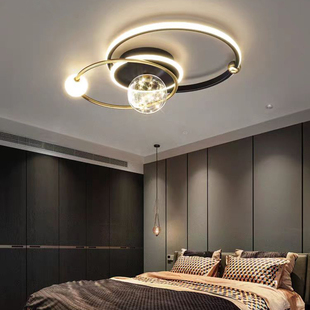 满天星卧室灯简约现代主卧房间网红创意设计轻奢高级感北欧吸顶灯