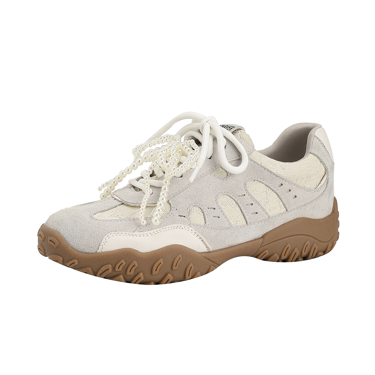 运动鞋女内增高德训鞋覆