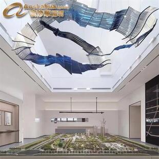 售楼别墅大厅工程水晶灯宴会厅大堂酒店会所工程灯非标灯俄罗斯