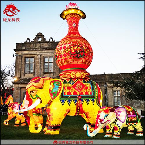 观音菩萨花灯庙会灯展灯会如来彩灯制作元宵大型迎春灯笼模型定制