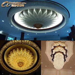 非标工程灯酒店会所售楼处复式 别墅大厅宴会厅水晶吸顶灯大吊灯