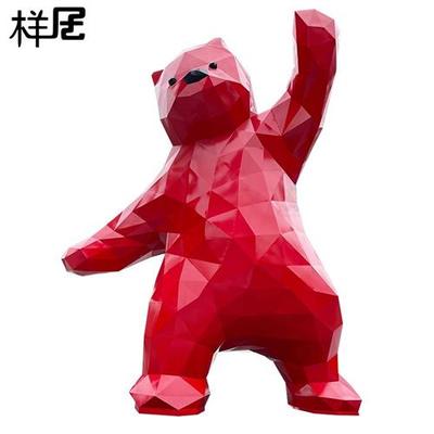 商场户外景观玻璃钢雕塑定制卡通人物鹿动物网红大型不锈钢雕塑摆