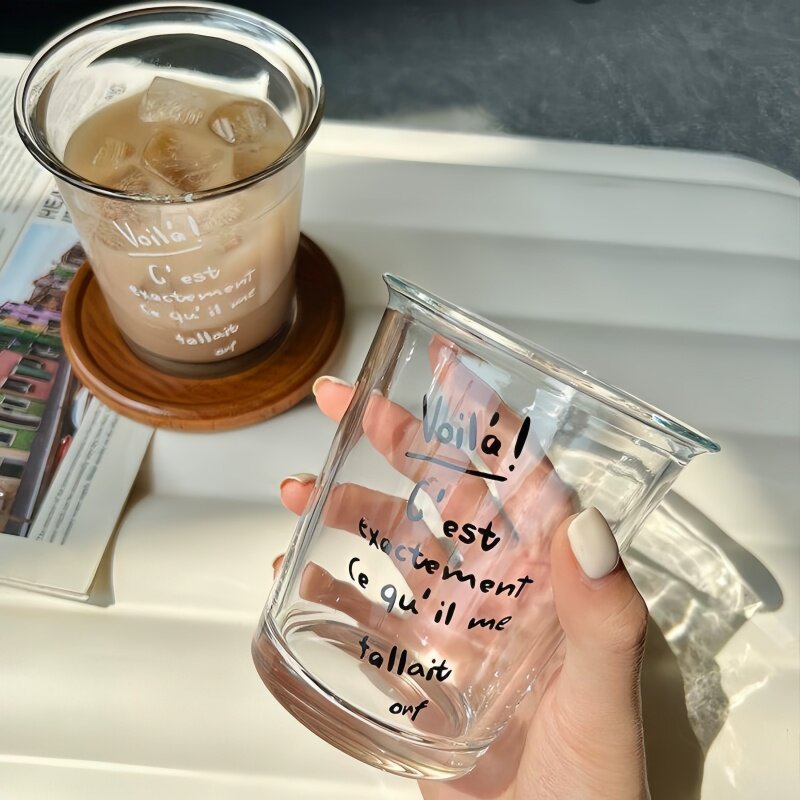 玻璃咖啡杯冰美式杯子家