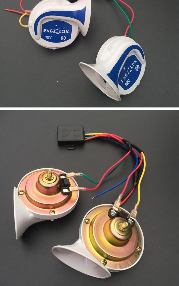 Cách âm 12 v điện xe máy điện xe nước 8 còi xe máy sửa đổi ốc siêu âm vang vọng đa âm tám loa - Sừng xe máy 	loa bluetooth xe máy	