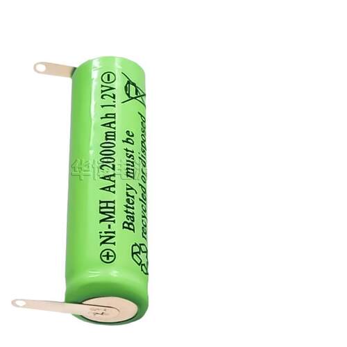 带焊片焊脚平头充电电池5号ni-cdmh1.2V2.4VAA剃须镍氢镍镉可充电