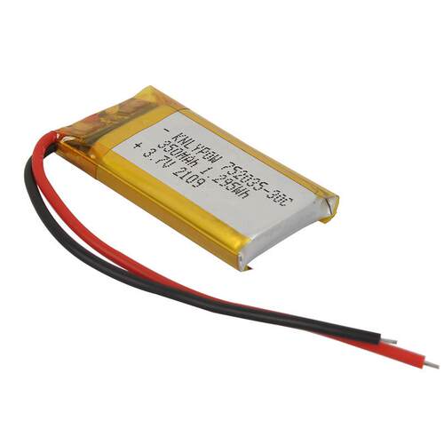 752035聚合物电池 3.7V 350mAh 聚合物锂电池