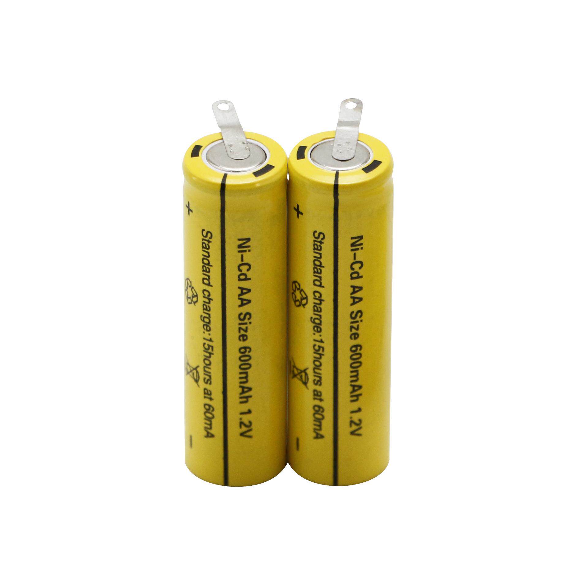 镍镉充电电池5号 1.2V600mah 带焊片剃须刀理发剪毛球器