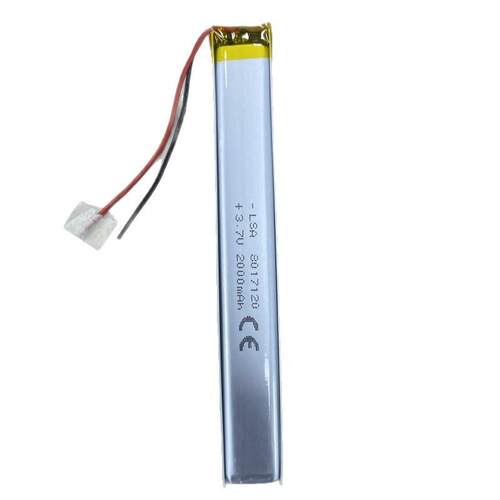 人体感应橱柜灯锂电池8017120 1800mah 3.7v聚合物锂电池庭院灯